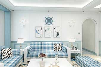 吉林地中海风格-客厅