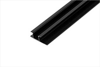 吉林航空纤维墙咔铝合金带灯中条（哑黑氧化）