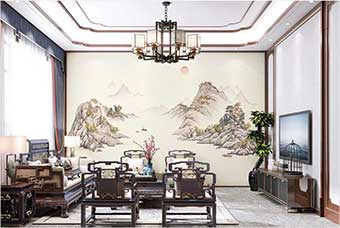 吉林森佰汇航空纤维墙咔（巴山蜀水）